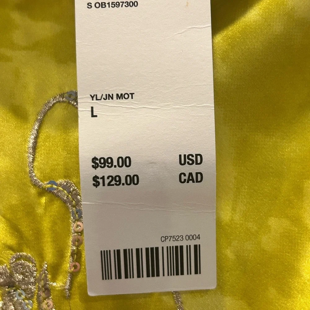 Urban Outfitters Yellow Dress with Dragon Embroidery - Picture 7 of 11
